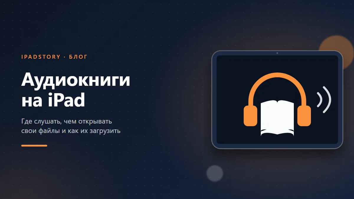 Аудиокниги для iPad: сервисы, плееры для своих файлов, загрузка MP3 и M4B