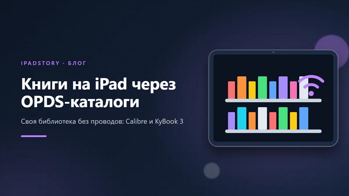 OPDS-каталоги на iPad: как читать книги из своей библиотеки без проводов