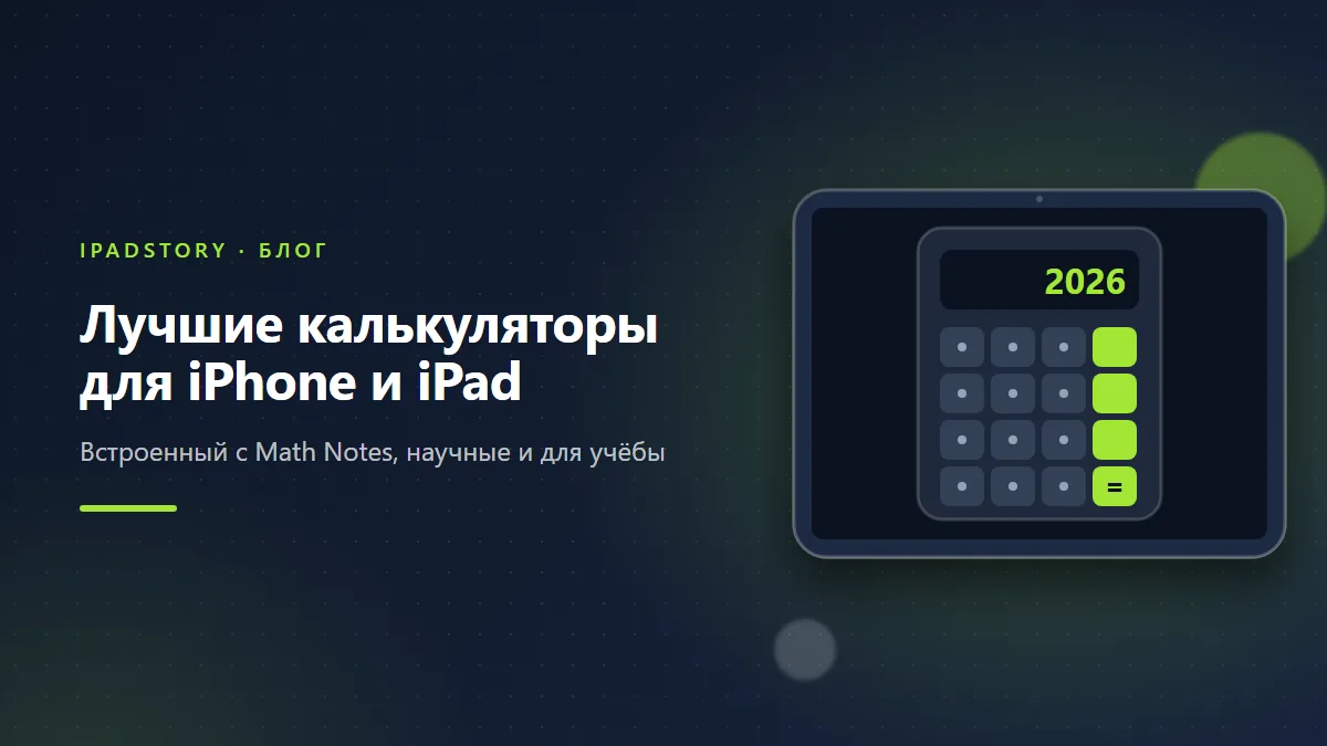 Лучшие калькуляторы для iPhone и iPad: встроенный, PCalc, Soulver, Photomath