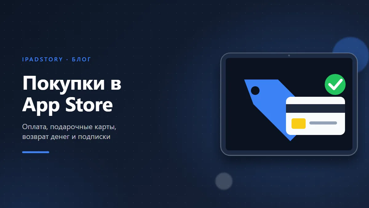 Покупка в App Store: способы оплаты, подарочные карты, возврат денег, подписки